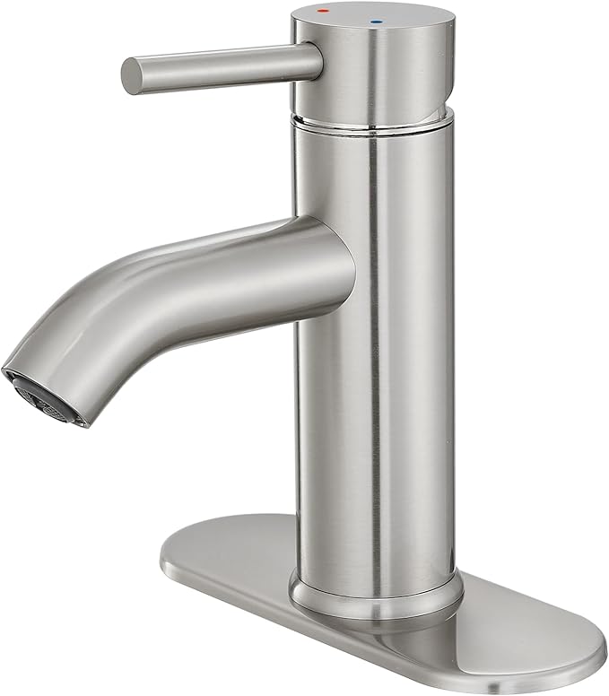 Modern single hole bathroom faucet