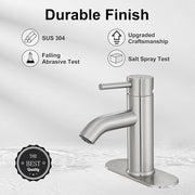 Modern single hole bathroom faucet
