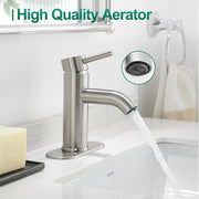 Modern single hole bathroom faucet