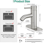 Modern single hole bathroom faucet